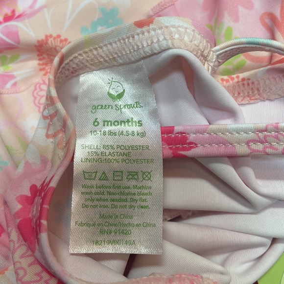 NWT Green Sprouts Size 6M Diaper Swimsuit - Picture 7 of 7